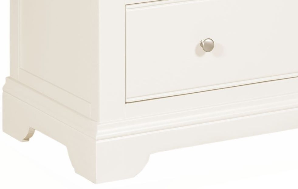 Product photograph of Lily White Painted 3 Drawer Chest from Choice Furniture Superstore.