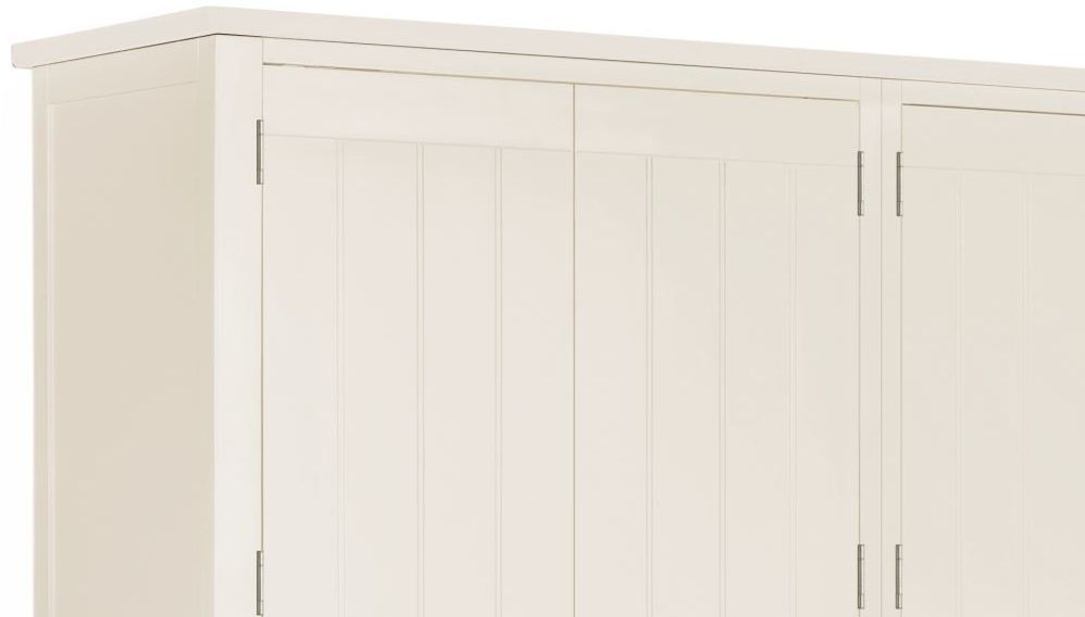 Product photograph of Lily White Painted 4 Door Wardrobe from Choice Furniture Superstore.