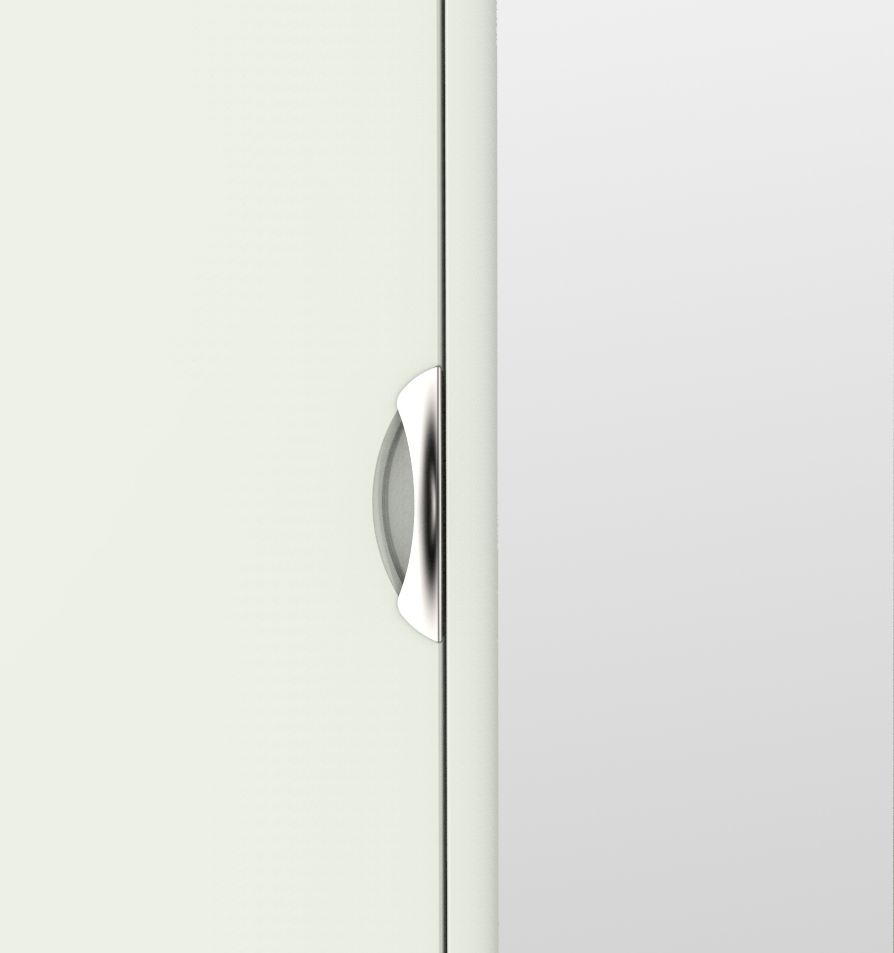 Product photograph of Camden Cashmere And Oak Effect 2 Door Combi Wardrobe - 1 Mirror from Choice Furniture Superstore.