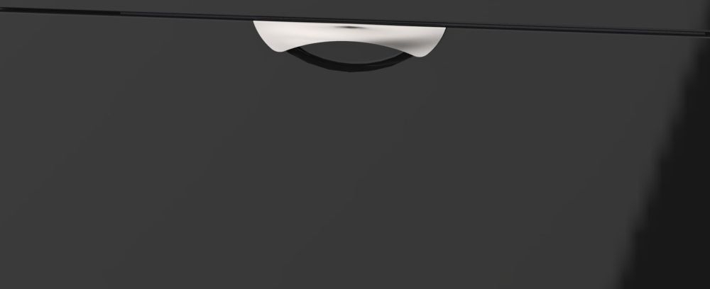 Product photograph of Camden Black Gloss 4 Drawer Chest from Choice Furniture Superstore.