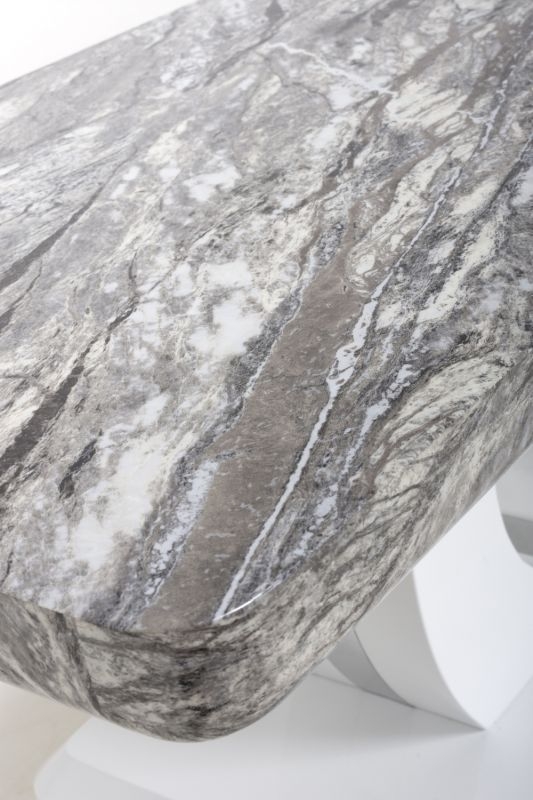 Product photograph of Neptune Marble Effect Grey White Coffee Table from Choice Furniture Superstore.