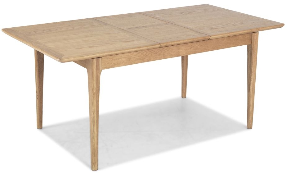 Product photograph of Wadsworth Waxed Oak Dining Table 90cm-110cm Seats 2 To 4 Diners Extending Rectangular Top from Choice Furniture Superstore.