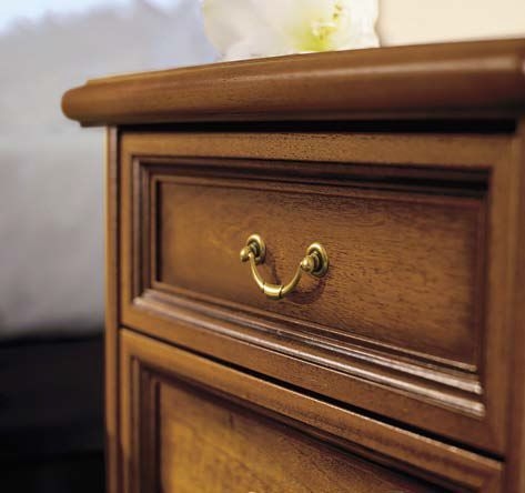 Product photograph of Camel Nostalgia Night Walnut Italian Bedside Cabinet from Choice Furniture Superstore.