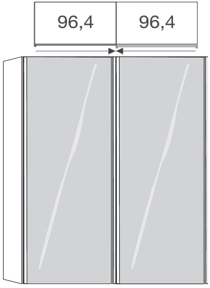 Product photograph of Sydney 2 Door Sliding Wardrobe In Oak And White Glass - W 210cm from Choice Furniture Superstore.