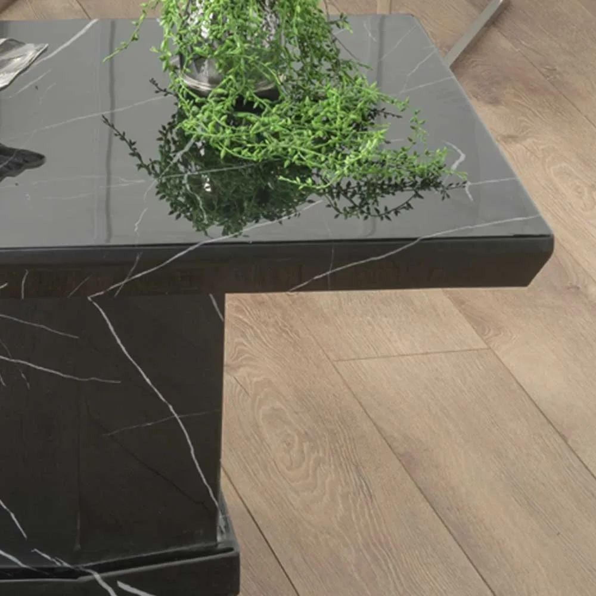 Product photograph of Naples Black Marble Coffee Table from Choice Furniture Superstore.