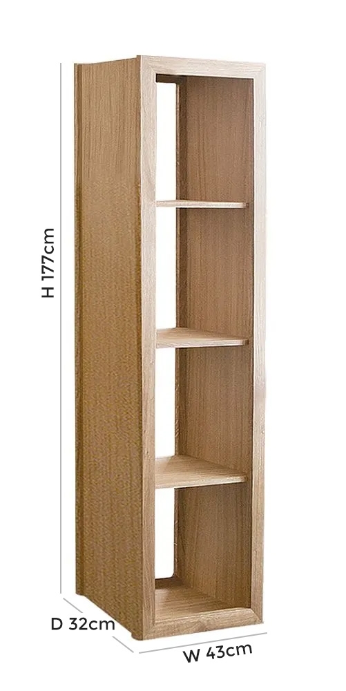 Product photograph of Tch Windsor Oak Venice Shelf - Win417 from Choice Furniture Superstore.