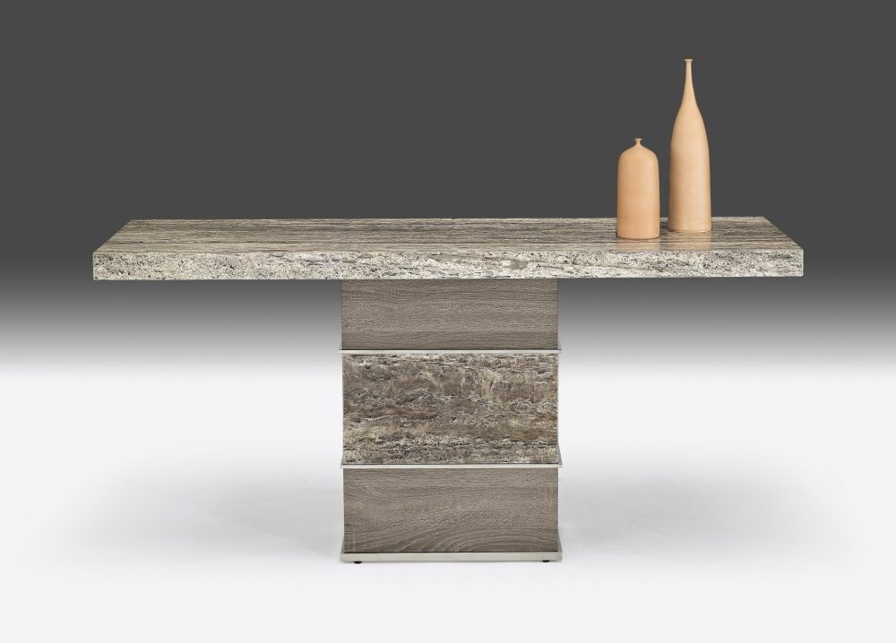 Product photograph of Stone International Soho Occasional Tables - Marble And Polished Stainless Steel from Choice Furniture Superstore.