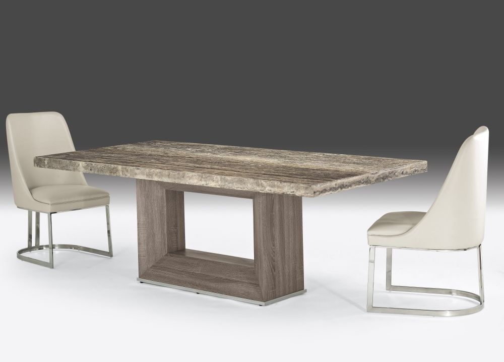 Product photograph of Stone International Blade Marble Dining Table from Choice Furniture Superstore.