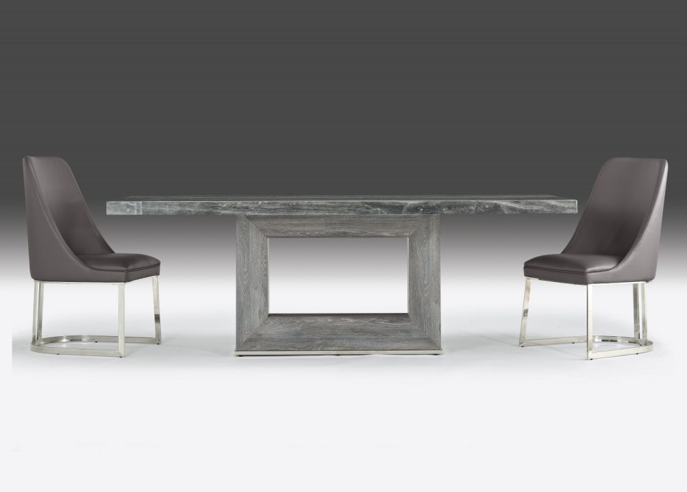 Product photograph of Stone International Blade Marble Dining Table from Choice Furniture Superstore.