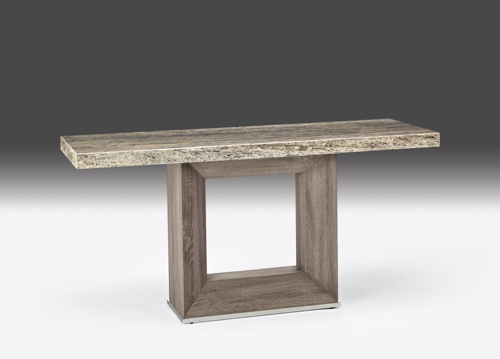 Product photograph of Stone International Blade Occasional Tables - Marble And Polished Stainless Steel from Choice Furniture Superstore.