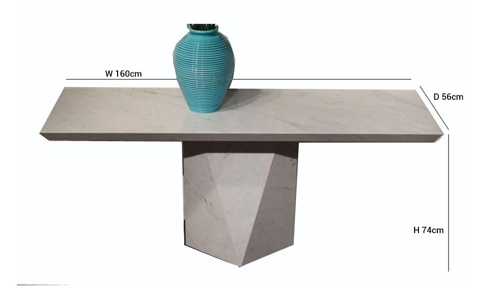 Product photograph of Stone International Freedom Marble Console Table from Choice Furniture Superstore.