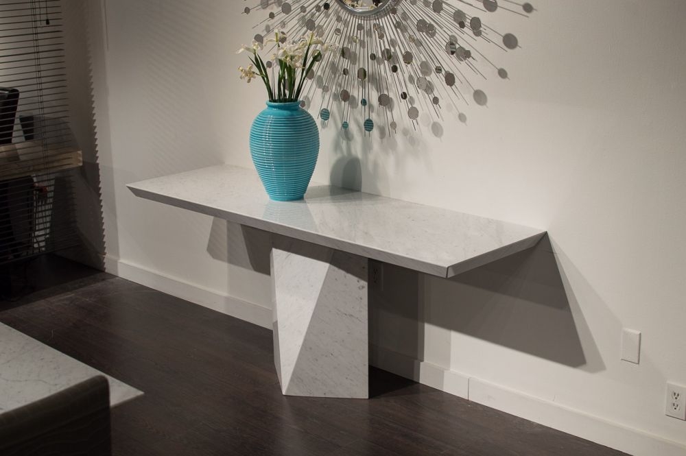 Product photograph of Stone International Freedom Marble Console Table from Choice Furniture Superstore.