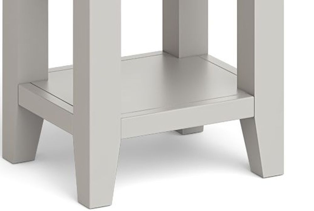 Product photograph of Guilford Grey 1 Drawer Lamp Table from Choice Furniture Superstore.