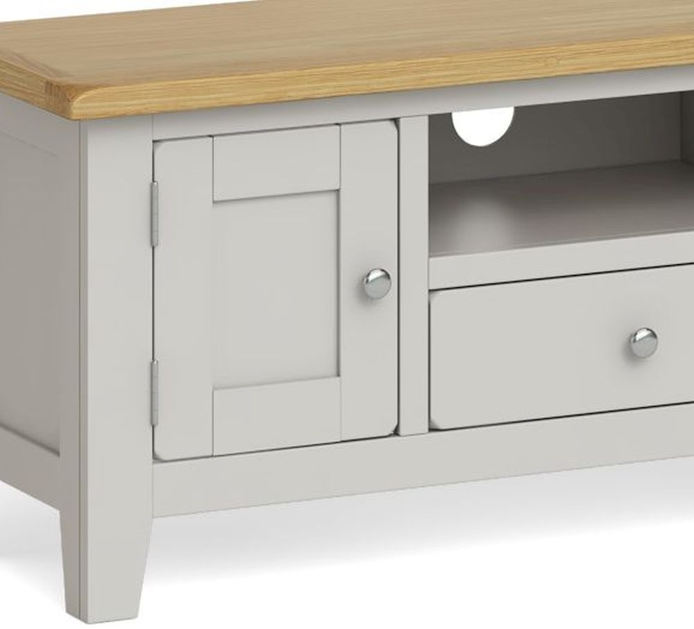 Product photograph of Guilford Grey 120cm Tv Unit from Choice Furniture Superstore.