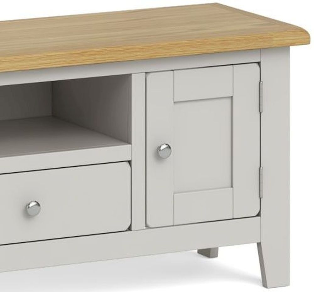 Product photograph of Guilford Grey 120cm Tv Unit from Choice Furniture Superstore.