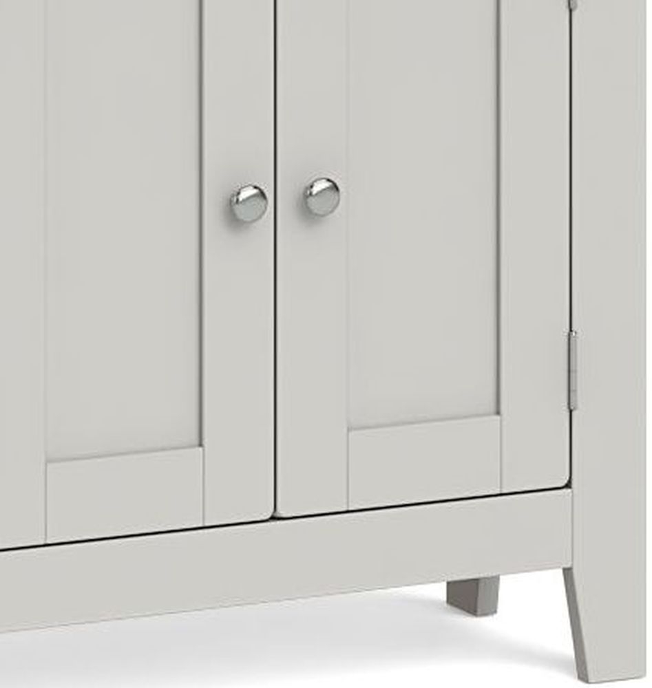 Product photograph of Cross Country Grey And Oak Mini Cupboard - 2 Door from Choice Furniture Superstore.