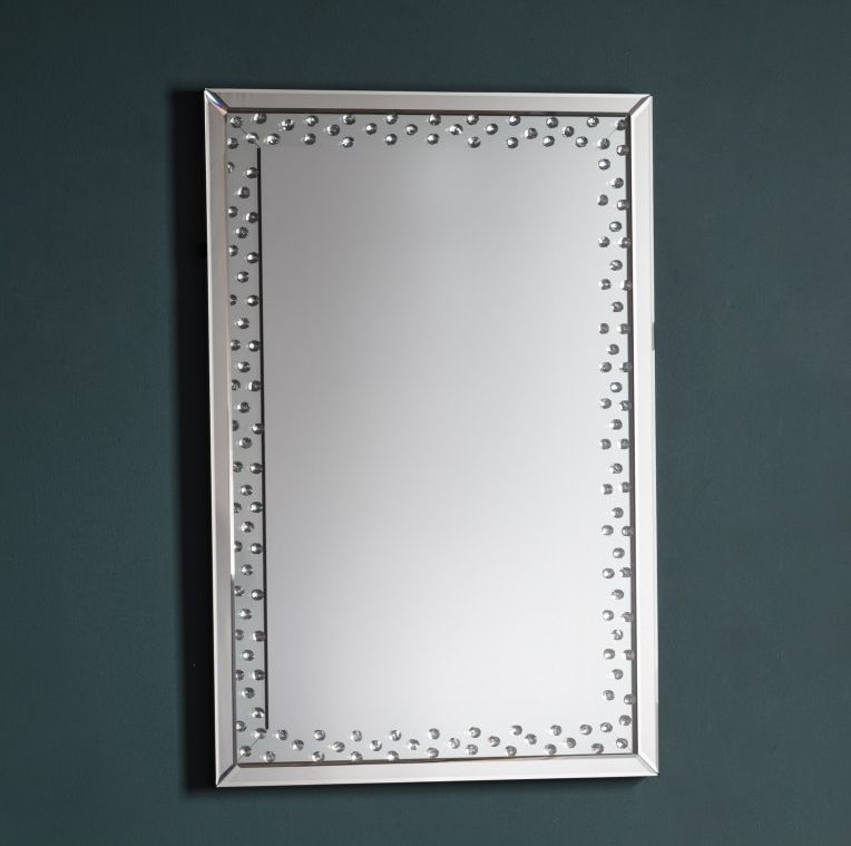 Product photograph of Peyton Silver Rectangular Mirror - 60cm X 90cm from Choice Furniture Superstore.