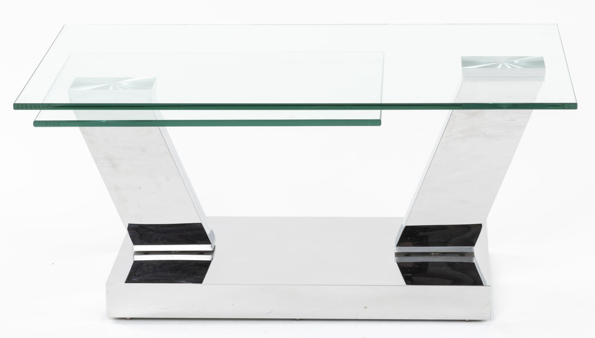 Product photograph of Fusion Swivel Glass Top Coffee Table from Choice Furniture Superstore.