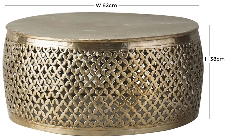 Product photograph of Idaho Gold Metal Coffee Table from Choice Furniture Superstore.