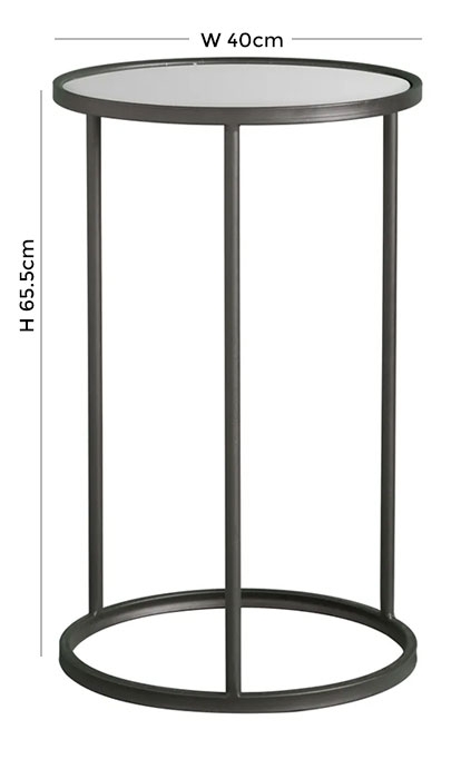 Product photograph of Riding Glass And Metal Side Table from Choice Furniture Superstore.