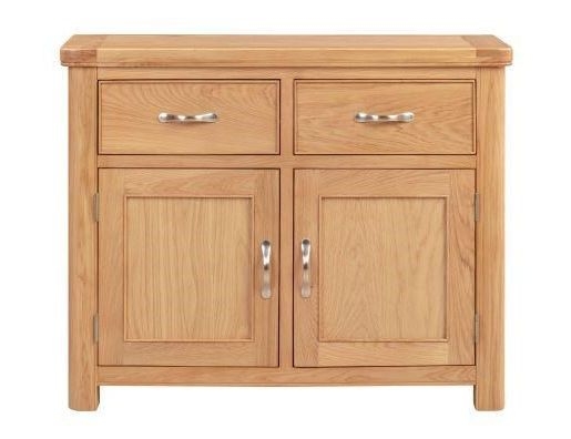 Product photograph of Clarion Oak Medium Sideboard from Choice Furniture Superstore.