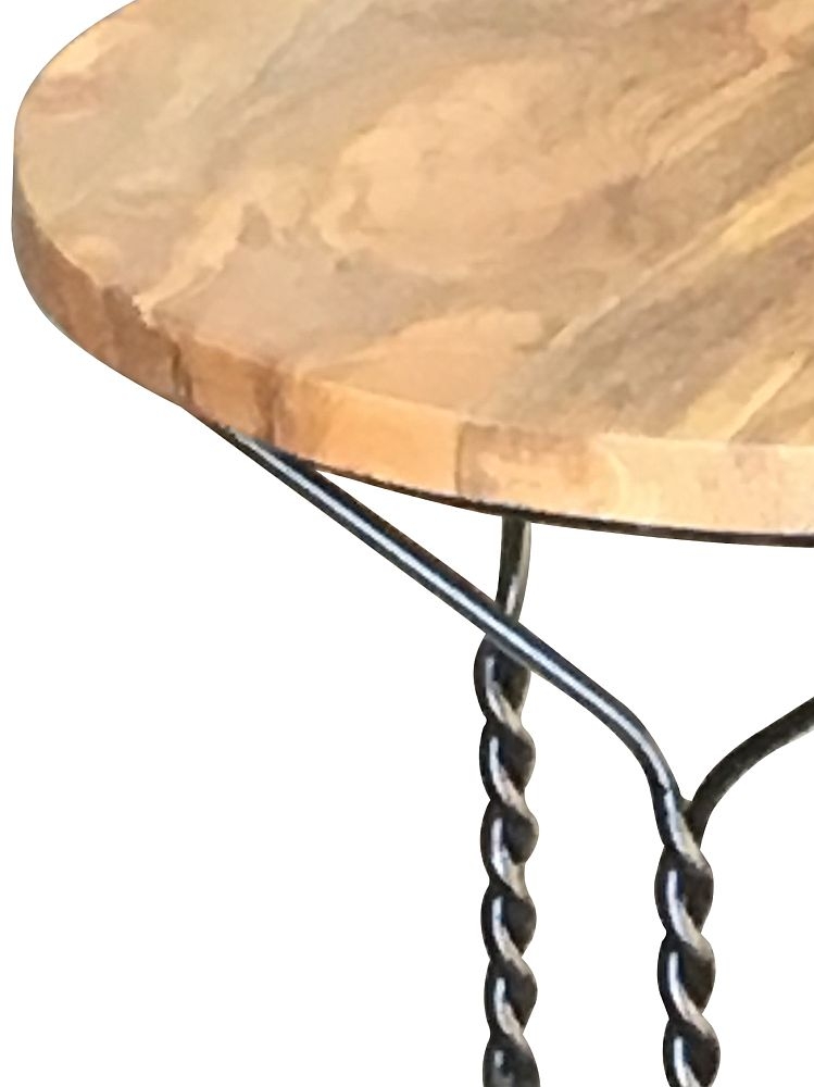 Product photograph of Hampi Mango Wood Round Accent Table from Choice Furniture Superstore.