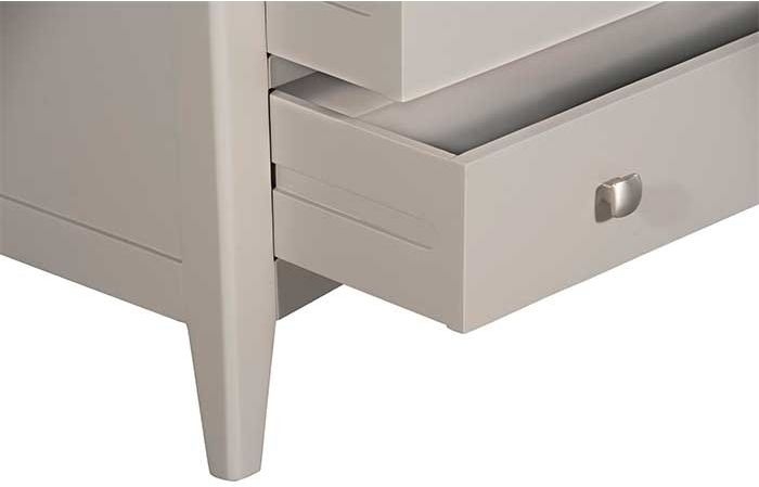Product photograph of Lowell Grey And Oak Chest 2 3 Drawers from Choice Furniture Superstore.
