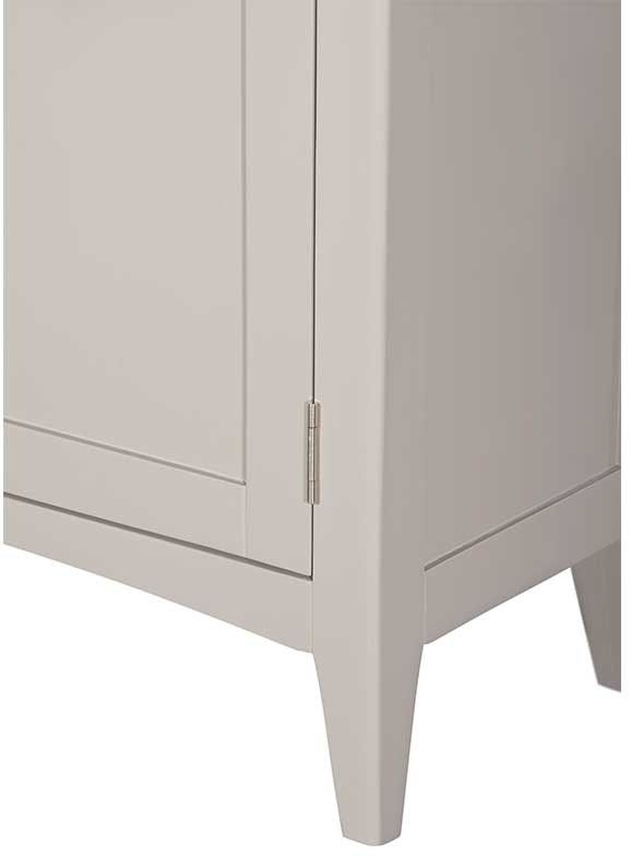 Product photograph of Lowell Grey And Oak Wine Rack Small Sideboard from Choice Furniture Superstore.