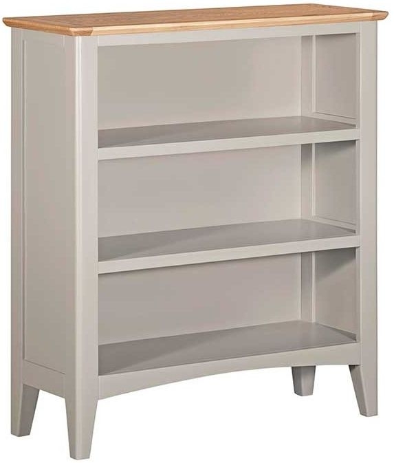 Product photograph of Lowell Grey And Oak Small Bookcase 90cm H from Choice Furniture Superstore.