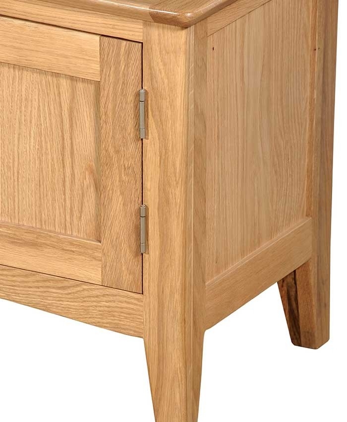 Product photograph of Lowell Natural Oak Small Tv Unit 90cm W With Storage For Television Upto 32in Plasma from Choice Furniture Superstore.