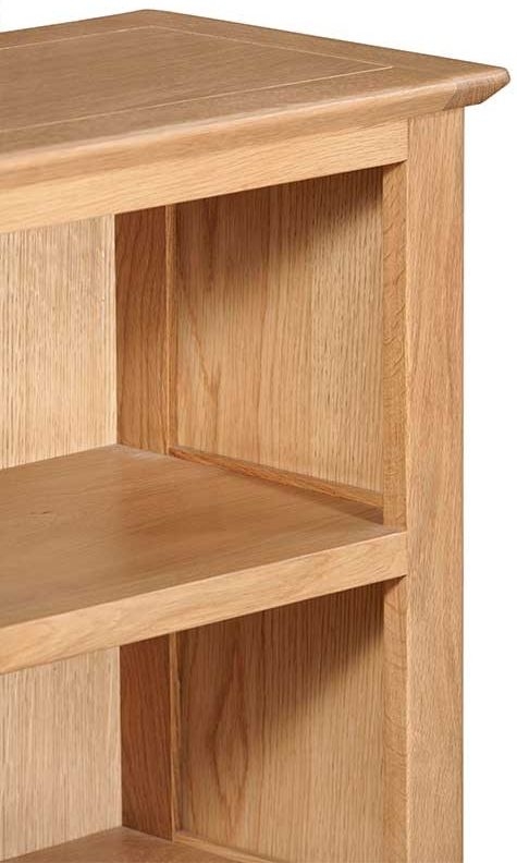 Product photograph of Lowell Natural Oak Small Bookcase 90cm H from Choice Furniture Superstore.