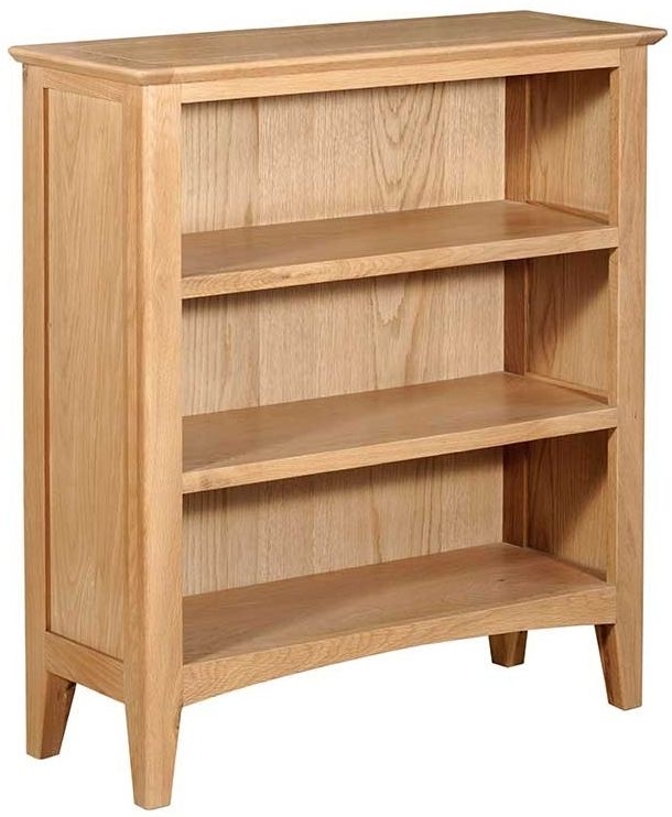 Product photograph of Lowell Natural Oak Small Bookcase 90cm H from Choice Furniture Superstore.