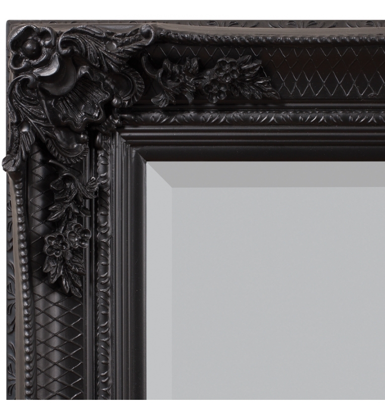 Product photograph of Abbey Black Leaner Rectangular Mirror - 79 5cm X 165cm from Choice Furniture Superstore.