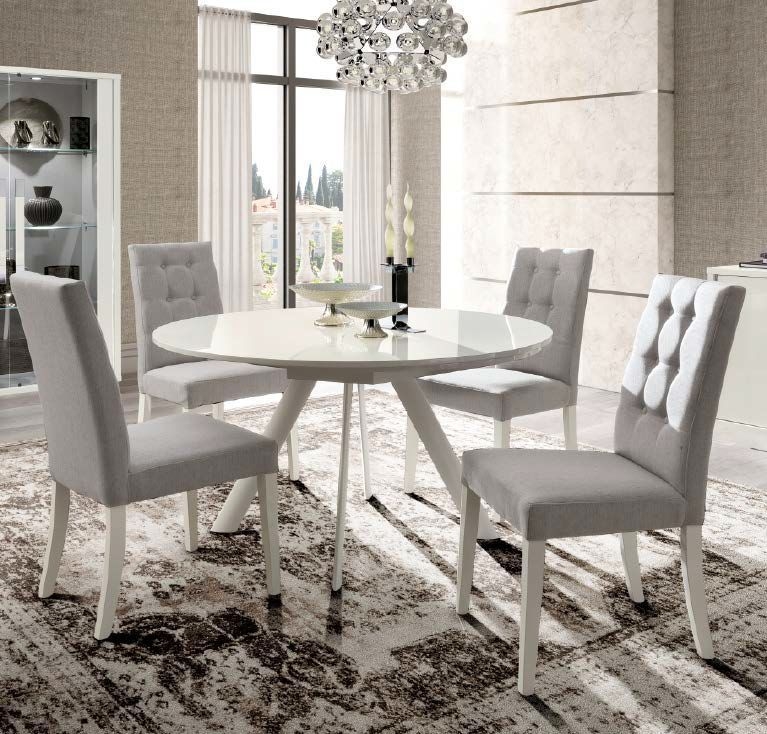 Product photograph of Camel Roma Day Dama White Mojito Fabric Italian Dining Chair from Choice Furniture Superstore.