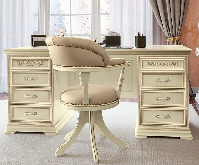 Product photograph of Camel Torriani Day Ivory Italian Swivel Chair from Choice Furniture Superstore.