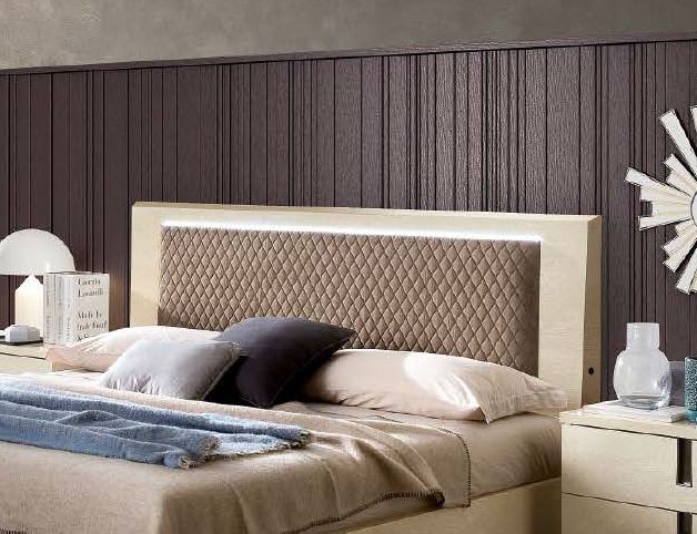 Product photograph of Camel Ambra Night Sand Birch Italian Rombi Bed With Rhombus Eco Nabuk Headborad from Choice Furniture Superstore.