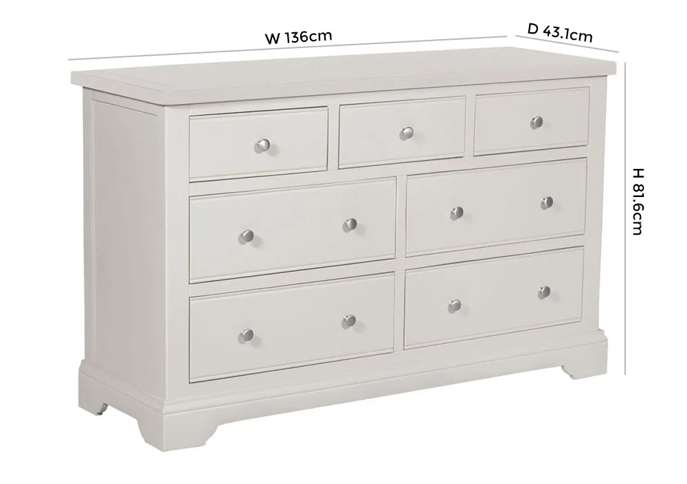 Product photograph of Berkeley Grey Painted 3 4 Drawer Chest from Choice Furniture Superstore.