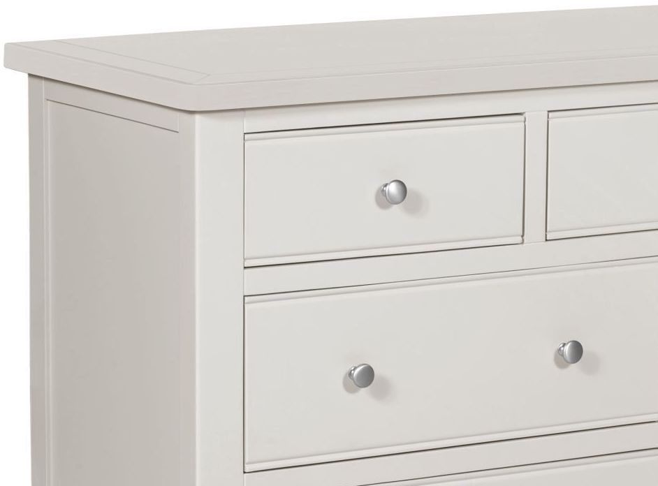 Product photograph of Berkeley Grey Painted 3 4 Drawer Chest from Choice Furniture Superstore.