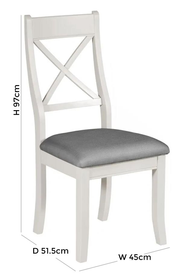 Product photograph of Berkeley Grey Painted Bedroom Chair from Choice Furniture Superstore.