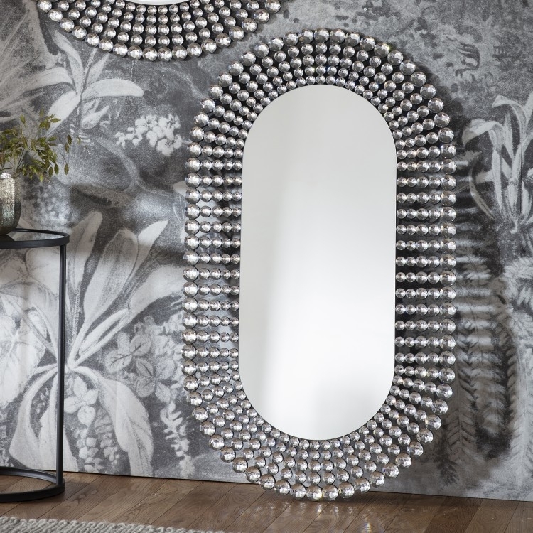 Product photograph of Giselle Oval Mirror - 70cm X 121cm from Choice Furniture Superstore.