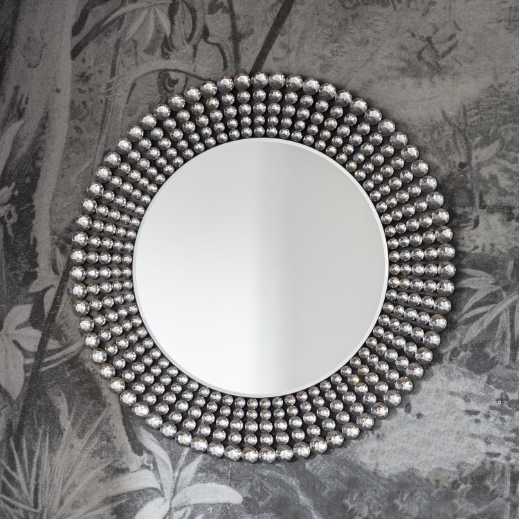 Product photograph of Sharrington Round Mirror - 90cm X 90cm from Choice Furniture Superstore.