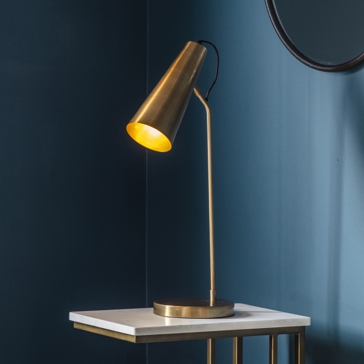 Product photograph of Karna Gold Table Lamp from Choice Furniture Superstore.