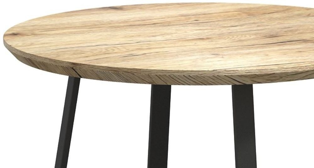 Product photograph of Delta Light Wood And Metal Round Wine Table from Choice Furniture Superstore.