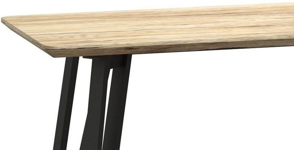 Product photograph of Delta Light Wood And Metal Console Table from Choice Furniture Superstore.