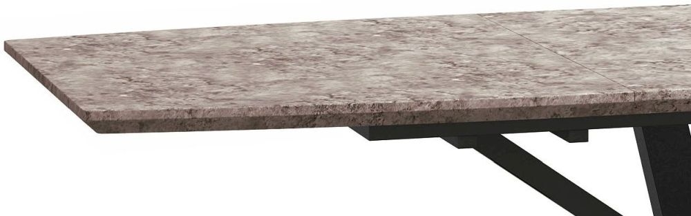 Product photograph of Tetro Concrete Effect 6-8 Seater Extending Dining Table from Choice Furniture Superstore.