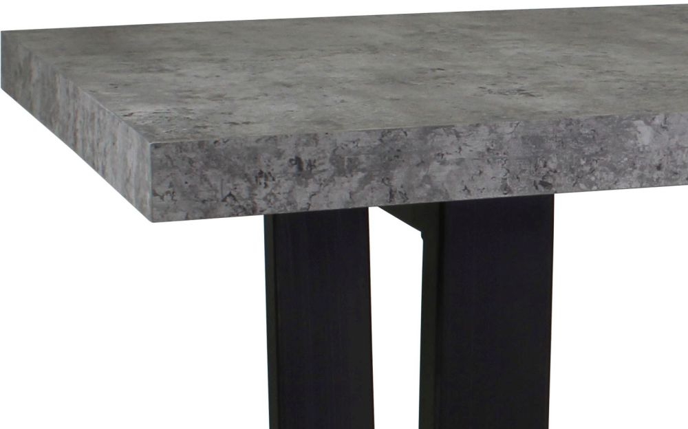 Product photograph of Fusion Grey Concrete Effect 100cm Coffee Table from Choice Furniture Superstore.