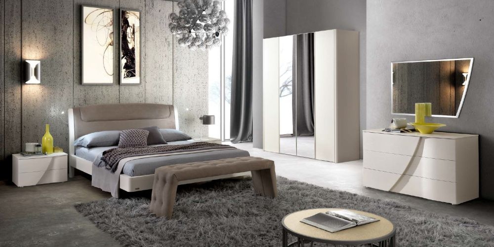 Product photograph of Camel Luna Night White Ash Italian Mirror - 109cm X 70cm from Choice Furniture Superstore.