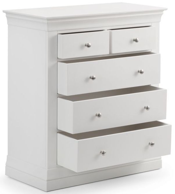 Product photograph of Clermont Pine 3 2 Drawer Chest - Comes In White And Light Grey Options from Choice Furniture Superstore.