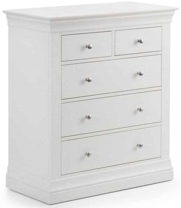 Product photograph of Clermont Pine 3 2 Drawer Chest - Comes In White And Light Grey Options from Choice Furniture Superstore.