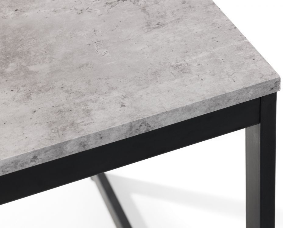 Product photograph of Staten Concrete Effect Dining Table - 4 Seater from Choice Furniture Superstore.